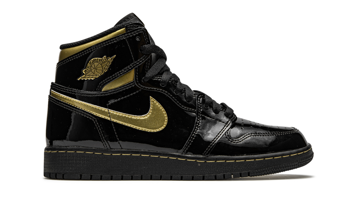 Air Jordan 1 Retro High OG GS Black Metallic Gold 575441 032