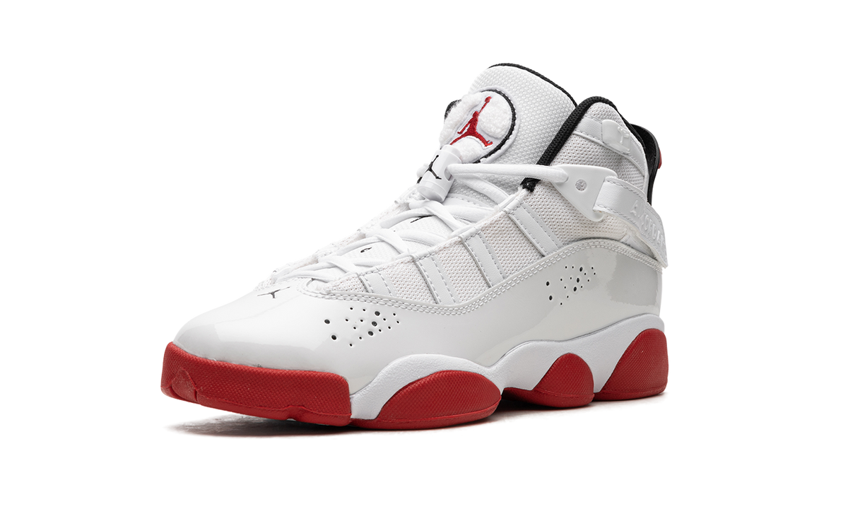Jordan 6 Rings GS White University Red 323419 160